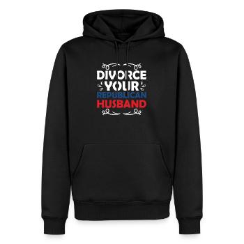 Divorce Your Republican Husband Divorcee Ex-Wife W - Männer Premium Bio Hoodie - Schwarz - Vorne - Nico (187cm)