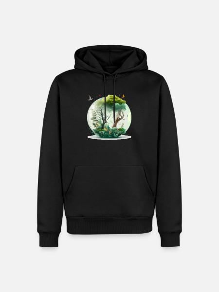 The miniature forest - Men’s Premium Organic Hoodie - black