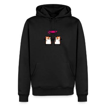 Twin Hamsters - Men’s Premium Organic Hoodie - black - Front - Nico (187cm)