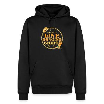Ceci est ma chemise de danse en ligne Western Country Musi - Sweat à capuche Premium bio Homme - noir - Devant - Nico (187cm)