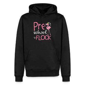 Troupeau préscolaire Flamingo Retour à l’école - Sweat à capuche Premium bio Homme - noir - Devant - Nico (187cm)
