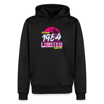 Geburtstag 1984 40.Geburtstag Männer und Frauen - Männer Premium Bio Hoodie - Schwarz - Vorne - Nico (187cm)