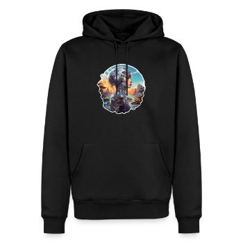 Science Fiction Fantasy - Männer Premium Bio Hoodie - Schwarz - Vorne - Nico (187cm)