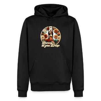 Shimmy jusqu’à ce que tu tombes - Sweat à capuche Premium bio Homme - noir - Devant - Nico (187cm)