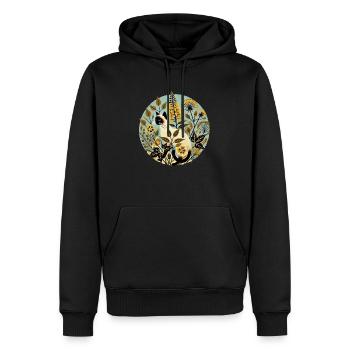 Siamese Cat - Men’s Premium Organic Hoodie - black - Front - Nico (187cm)