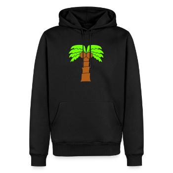 Palme Insel Baum Strand Urlaub Kokosnuss Meer Cool - Sweat à capuche Premium bio Homme - noir - Devant - Nico (187cm)