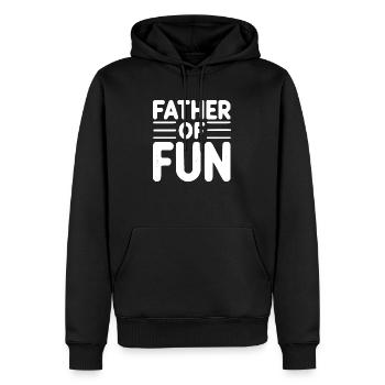Vater des Spaßes - Männer Premium Bio Hoodie - Schwarz - Vorne - Nico (187cm)
