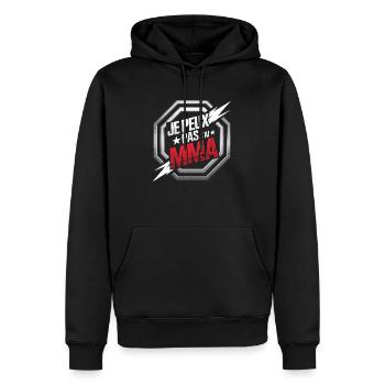 Je peux pas j'ai MMA - Sweat à capuche Premium bio Homme - noir - Devant - Nico (187cm)