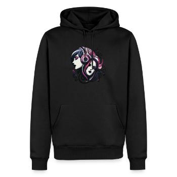 Music lovers - Men’s Premium Organic Hoodie - black - Front - Nico (187cm)