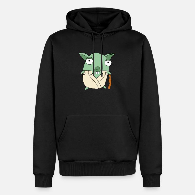 Yod' Gopher - Sweat à capuche Premium bio Homme - noir