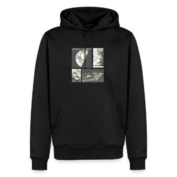 Landscape in the Moon - Men’s Premium Organic Hoodie - black - Front - Nico (187cm)