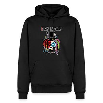 Bawon Samedi - Sweat à capuche Premium bio Homme - noir - Devant - Nico (187cm)