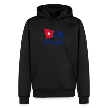 Cuba libre - Sweat à capuche Premium bio Homme - noir - Devant - Nico (187cm)