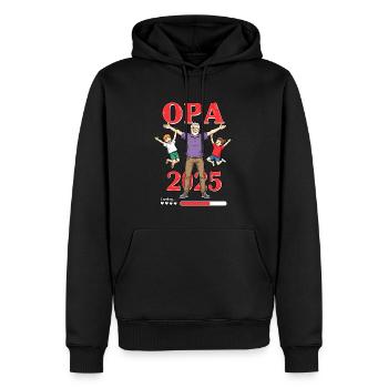 Opa 2019/2015loading - Männer Premium Bio Hoodie - Schwarz - Vorne - Nico (187cm)