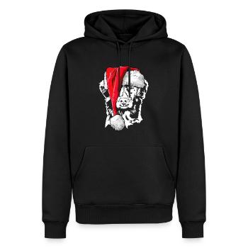 Santa Nouvelle-Écosse Duck Tolling Retriever Noël - Sweat à capuche Premium bio Homme - noir - Devant - Nico (187cm)