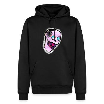 Calavera Skull Art - Men’s Premium Organic Hoodie - black - Front - Nico (187cm)