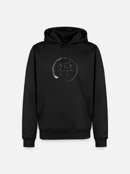 Kanjii japanese symbol for Zen - Men’s Premium Organic Hoodie - 