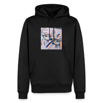 Trippy bambi - Männer Premium Bio Hoodie - Schwarz - Vorne - Nico (187cm)