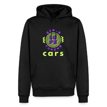 Mädchen lieben Tuning-Autos - Männer Premium Bio Hoodie - Schwarz - Vorne - Nico (187cm)