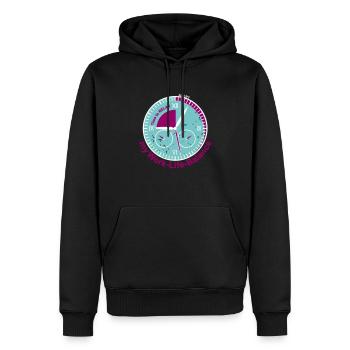 Il est temps de se détendre horloge horloge relaxant relax moderne - Sweat à capuche Premium bio Homme - noir - Devant - Nico (187cm)