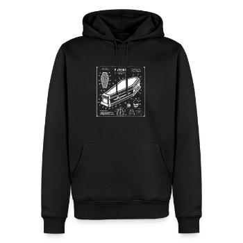 Conception brevetée du cercueil noir - Sweat à capuche Premium bio Homme - noir - Devant - Nico (187cm)