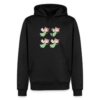 Fee 4fold - Men’s Premium Organic Hoodie - black - Front - Nico (187cm)