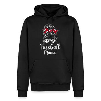 Fussball Mama - Männer Premium Bio Hoodie - Schwarz - Vorne - Nico (187cm)