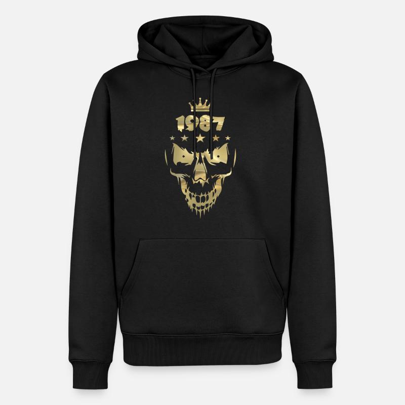 Skull Gold (1987) - Sweat à capuche Premium bio Homme - noir