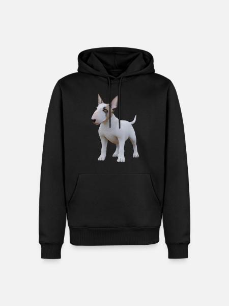 Miniature Bull Terrier - Sweat à capuche Premium bio Homme - noir