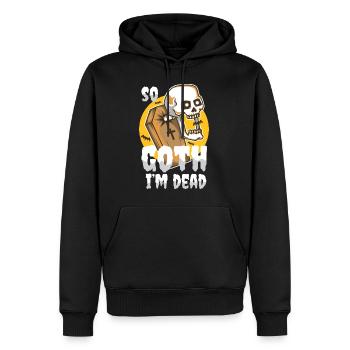 So Goth I'm Dead - Männer Premium Bio Hoodie - Schwarz - Vorne - Nico (187cm)