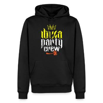 Ibiza Party Crew Summer - Men’s Premium Organic Hoodie - black - Front - Nico (187cm)