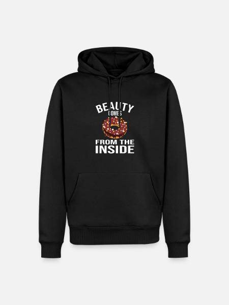 Baking Donut Cake - Men’s Premium Organic Hoodie - black