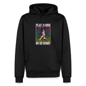 Lacrosse - Männer Premium Bio Hoodie - Schwarz - Vorne - Nico (187cm)