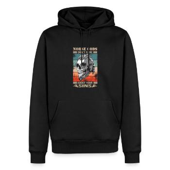 Viking - Sweat à capuche Premium bio Homme - noir - Devant - Nico (187cm)