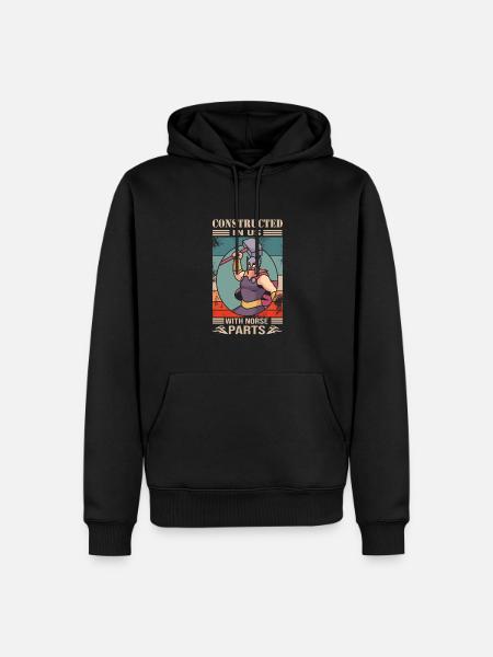 Viking - Sweat à capuche Premium bio Homme - noir