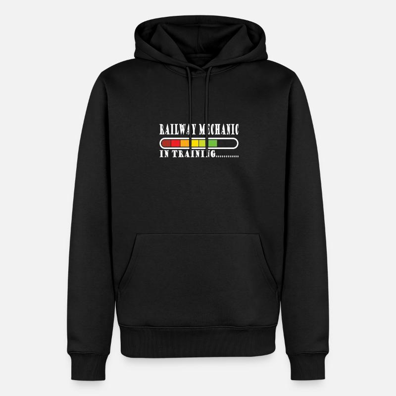 Mécanicien de train - Sweat à capuche Premium bio Homme - noir