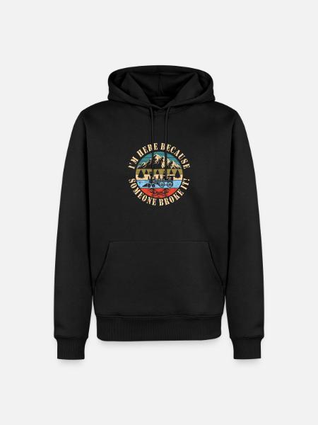 Train mechanic - Men’s Premium Organic Hoodie - black