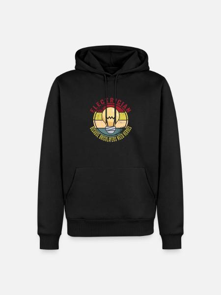 Electrician - Men’s Premium Organic Hoodie - black
