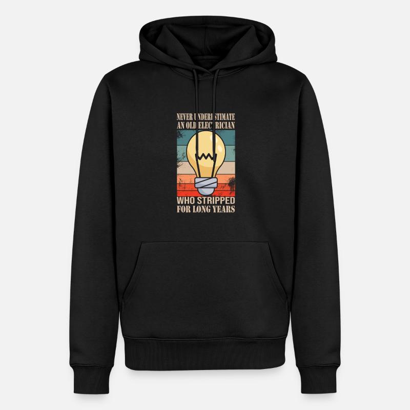 Elektriker - Männer Premium Bio Hoodie - Schwarz