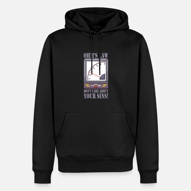 Elektriker - Männer Premium Bio Hoodie - Schwarz