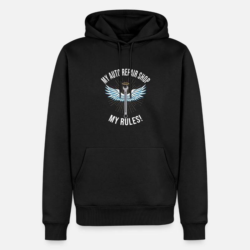Mécanicien automobile - Sweat à capuche Premium bio Homme - noir