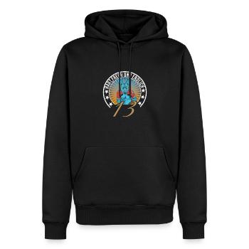 13. Geburtstag - Männer Premium Bio Hoodie - Schwarz - Vorne - Nico (187cm)