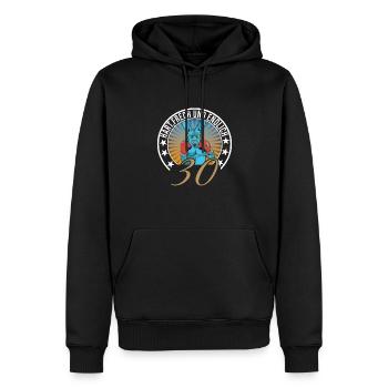 30. Geburtstag - Männer Premium Bio Hoodie - Schwarz - Vorne - Nico (187cm)