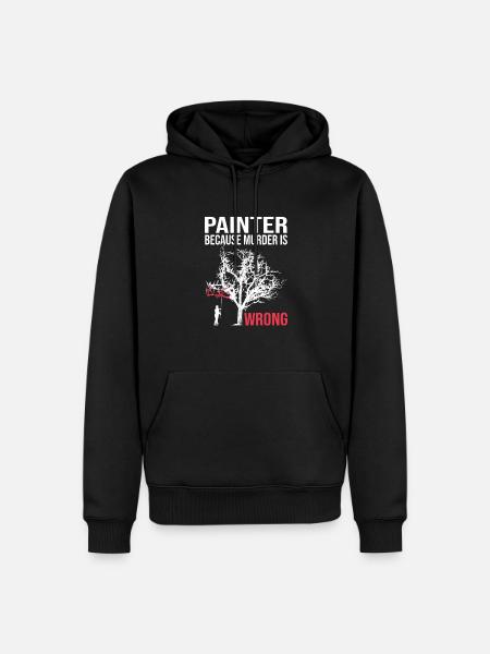 Painter - Men’s Premium Organic Hoodie - black
