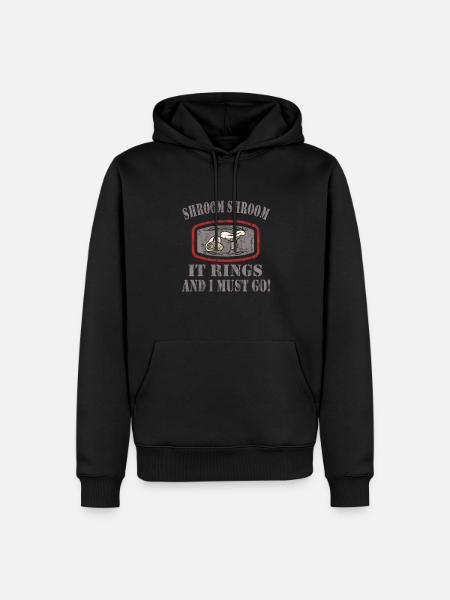 Mushroom picking - Men’s Premium Organic Hoodie - black
