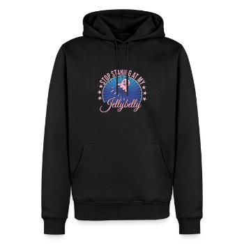 Jelly Whisperer - Männer Premium Bio Hoodie - Schwarz - Vorne - Nico (187cm)