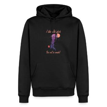 Jelly Whisperer - Männer Premium Bio Hoodie - Schwarz - Vorne - Nico (187cm)