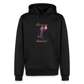 Jelly Whisperer - Männer Premium Bio Hoodie - Schwarz - Vorne - Nico (187cm)