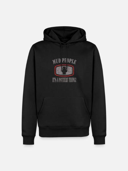 Make pottery - Men’s Premium Organic Hoodie - black