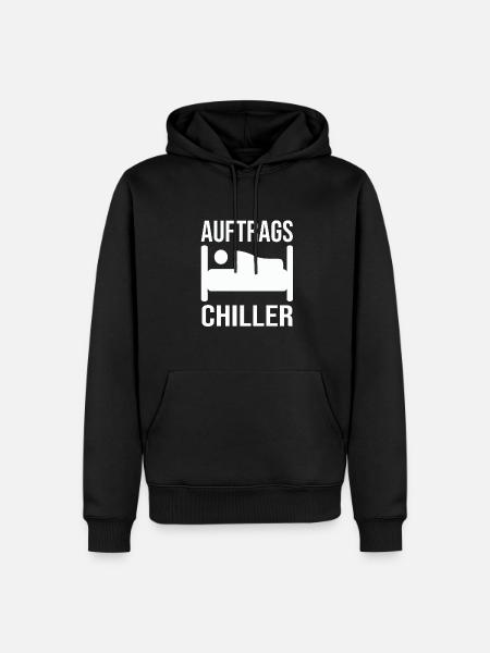 Auftrags chiller - Männer Premium Bio Hoodie - Schwarz